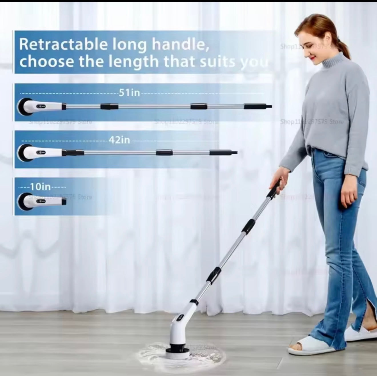 TurboScrub™ cordless spin cleaner